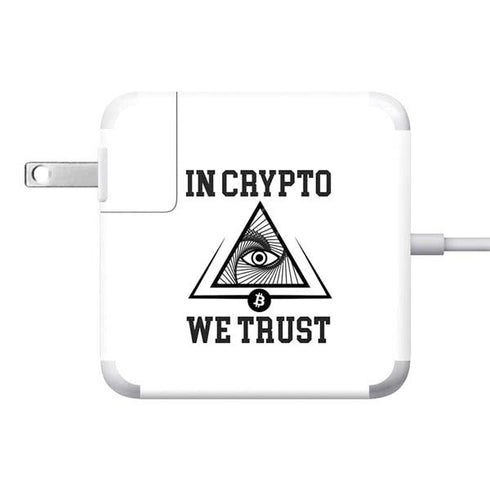 In Crypto We Trust 85W Power Adapter (15 and 17 inch MacBook Pro Charger) Skin