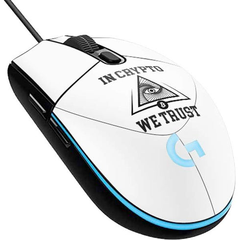 In Crypto We Trust G203 Prodigy RGB Wired Gaming Mouse Skin