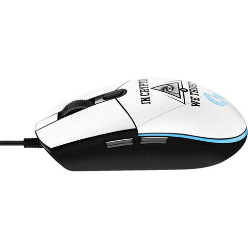 In Crypto We Trust G203 Prodigy RGB Wired Gaming Mouse Skin