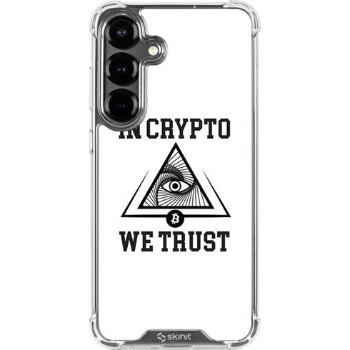 In Crypto We Trust Galaxy S26 Clear Case