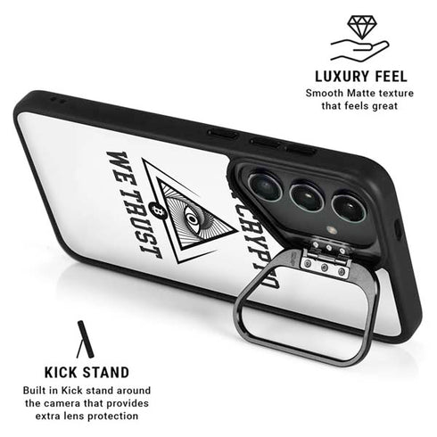 In Crypto We Trust Galaxy S26 Ultra Kickstand Case