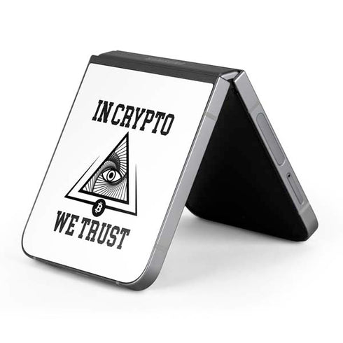 In Crypto We Trust Galaxy Z Flip6 Skin