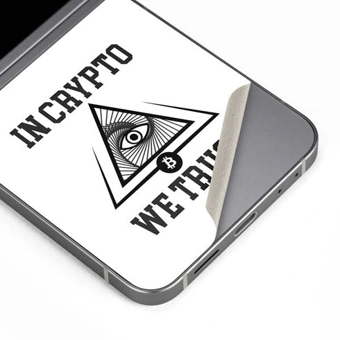 In Crypto We Trust Galaxy Z Flip6 Skin