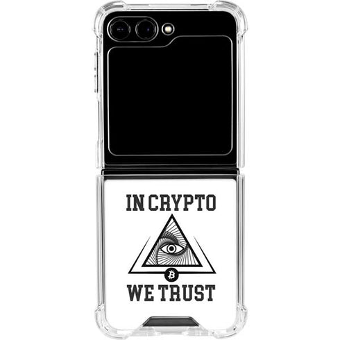 In Crypto We Trust Galaxy Z Flip6 Clear Case