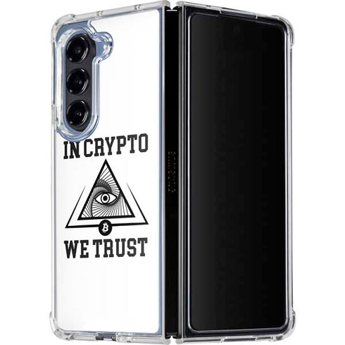 In Crypto We Trust Galaxy Z Fold5 5G Clear Case