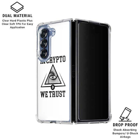 In Crypto We Trust Galaxy Z Fold6 Clear Case