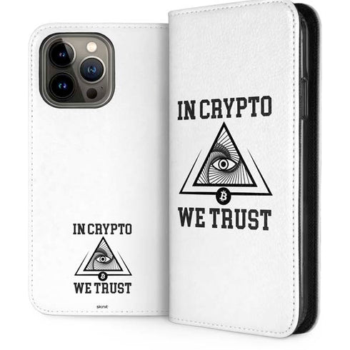 In Crypto We Trust iPhone 15 Pro Max Folio Case