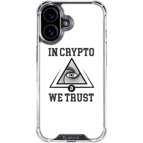 In Crypto We Trust iPhone 16 Clear Case