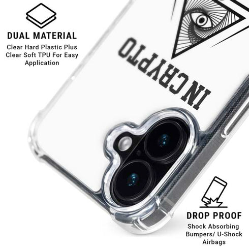 In Crypto We Trust iPhone 16 Plus Clear Case