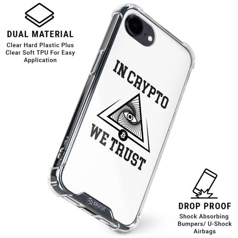 In Crypto We Trust iPhone 16e Clear Case