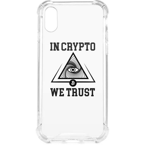In Crypto We Trust iPhone XS Clear Case