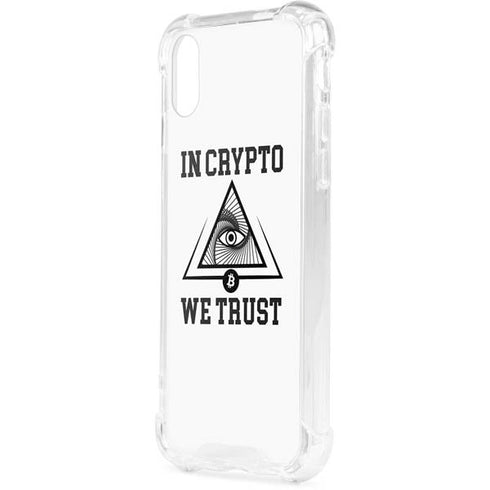 In Crypto We Trust iPhone XS Clear Case