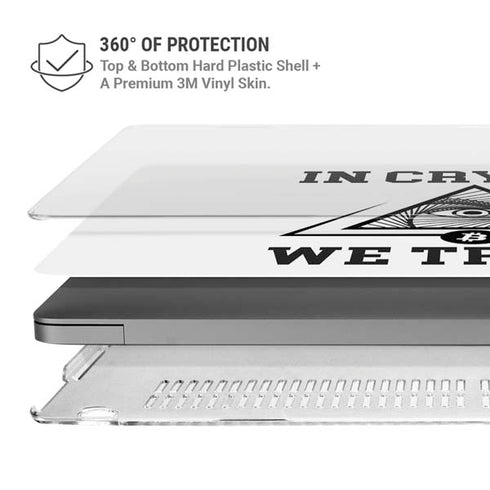 In Crypto We Trust MacBook Cases