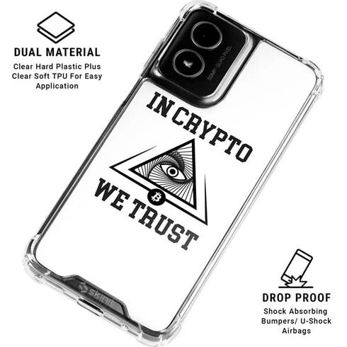 In Crypto We Trust Moto G Power 5G (2024) Clear Case