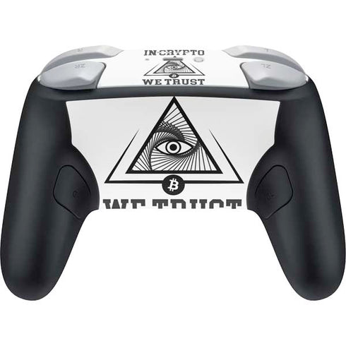 In Crypto We Trust Nintendo Switch 2 (2025) Pro Controller Skin