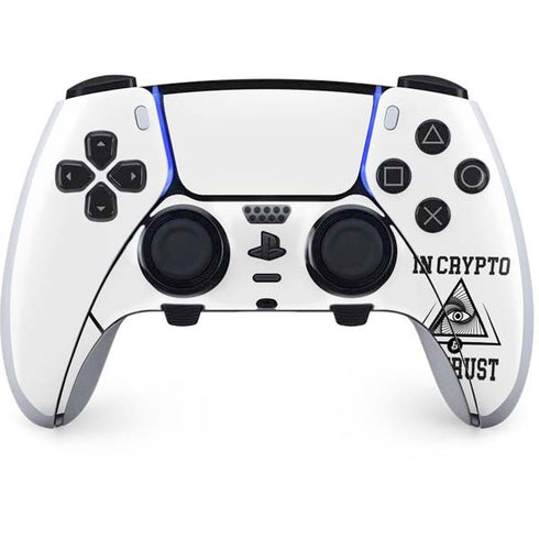 In Crypto We Trust PS5 DualSense Edge Pro Controller Skin
