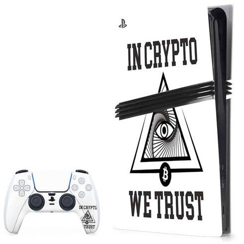In Crypto We Trust PS5 Pro Bundle Skin