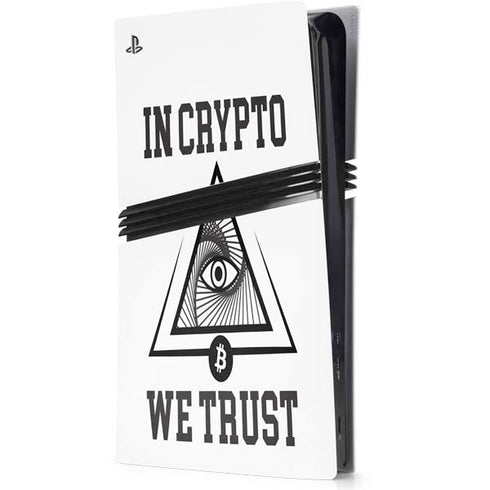In Crypto We Trust PS5 Pro Console Skin