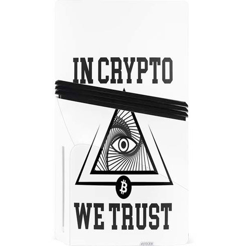 In Crypto We Trust PS5 Pro Disk Console Skin