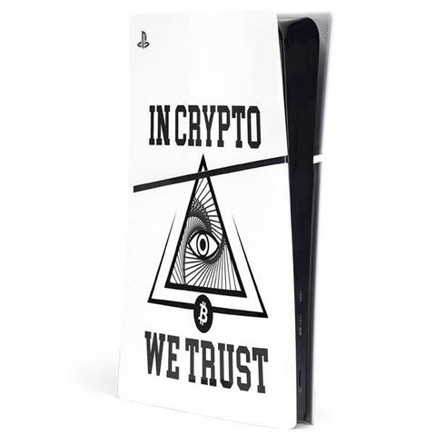 In Crypto We Trust PS5 Slim Digital Edition Console Skin