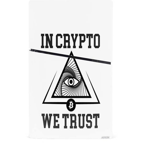 In Crypto We Trust PS5 Slim Digital Edition Console Skin