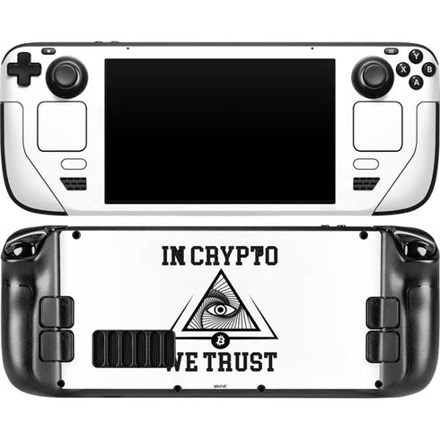 In Crypto We Trust Steam Deck Handheld Gaming Computer OLED Skin