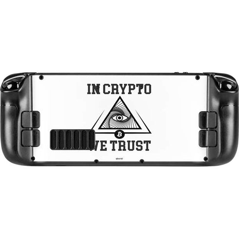 In Crypto We Trust Steam Deck Handheld Gaming Computer Skin