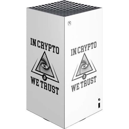 In Crypto We Trust XBox Series X Digital Edition Console Skin