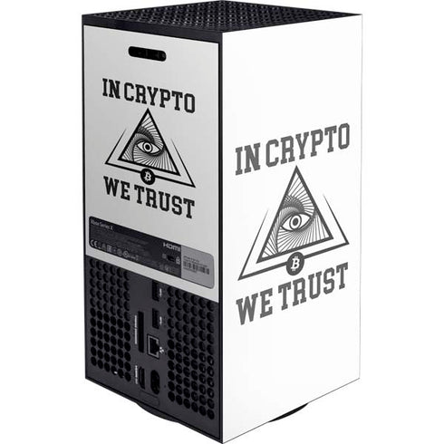 In Crypto We Trust XBox Series X Digital Edition Console Skin