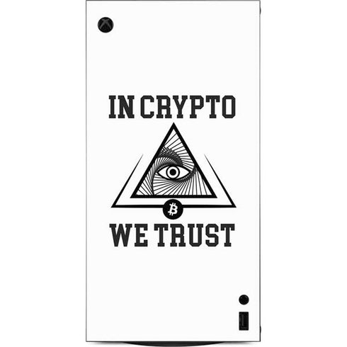 In Crypto We Trust XBox Series X Digital Edition Console Skin