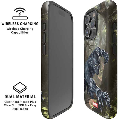 Marvel Black Panther In the Jungle iPhone 16 Pro Magsafe Impact Case