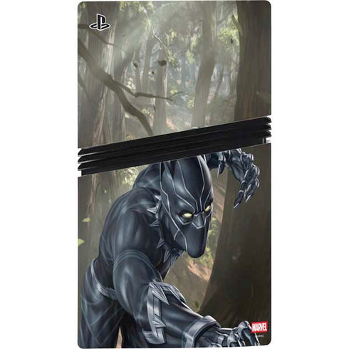 Marvel Black Panther In the Jungle PS5 Pro Disk Console Skin