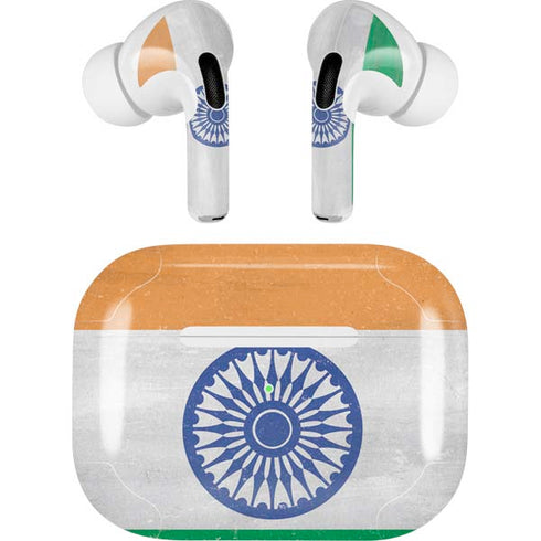 India Flag Distressed AirPods Skins