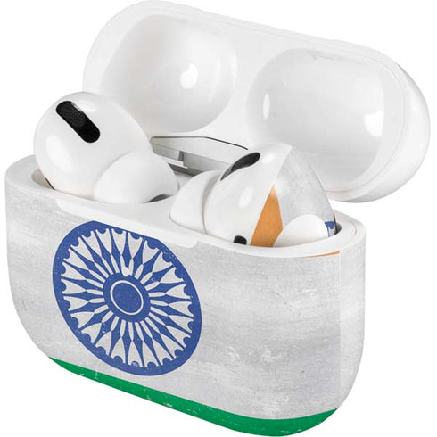 India Flag Distressed AirPods Skins