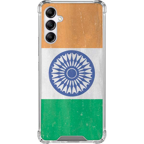 India Flag Distressed Gabb Phone 4 Clear Case