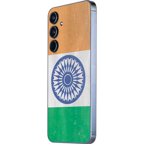 India Flag Distressed Galaxy A35 5G Skin
