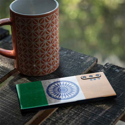 India Flag Distressed Galaxy Note 10 Plus Skin