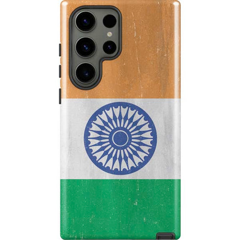 India Flag Distressed Galaxy S23 Ultra Pro Case