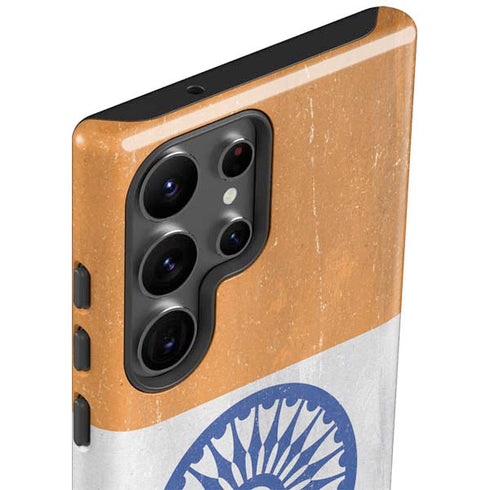 India Flag Distressed Galaxy S23 Ultra Pro Case