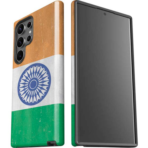 India Flag Distressed Galaxy S23 Ultra Pro Case