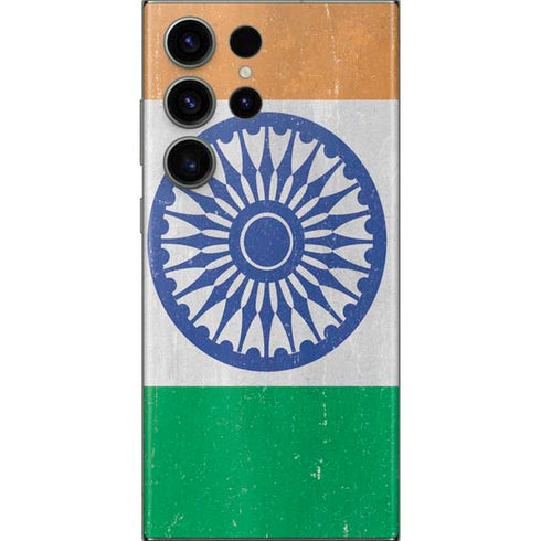 India Flag Distressed Galaxy Skins