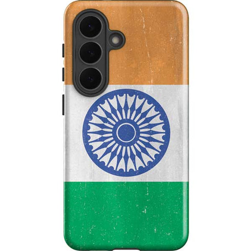 India Flag Distressed Galaxy S26 Plus Impact Case