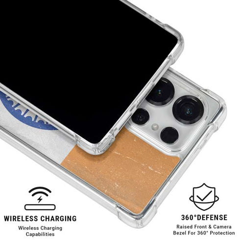 India Flag Distressed Galaxy S26 Ultra Clear Case