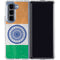 India Flag Distressed Galaxy Z Fold5 5G Clear Case