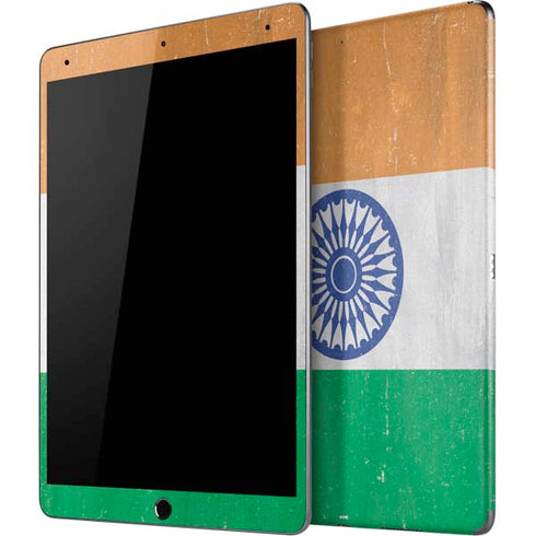 India Flag Distressed iPad Skins