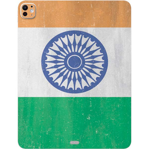 India Flag Distressed iPad Pro 13in M4 (2024) Skin