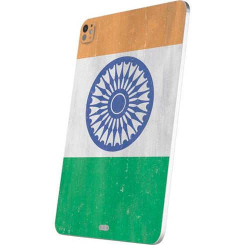 India Flag Distressed iPad Pro 13in M4 (2024) Skin