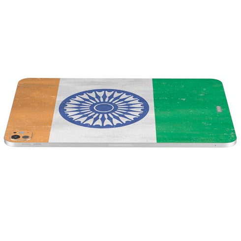 India Flag Distressed iPad Pro 13in M4 (2024) Skin