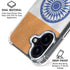 India Flag Distressed iPhone 16 Clear Case