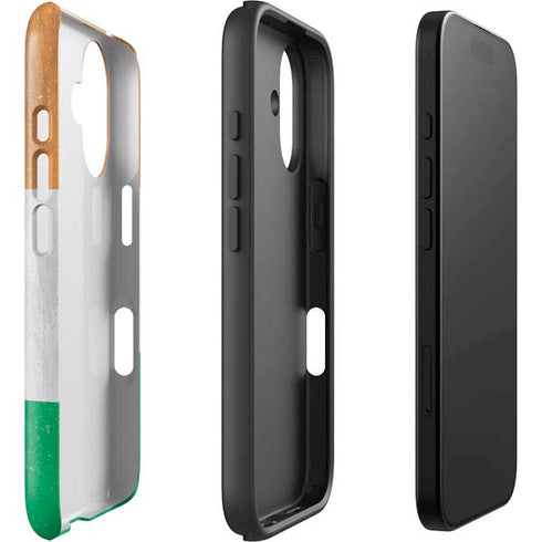 India Flag Distressed iPhone 16 Plus Impact Case